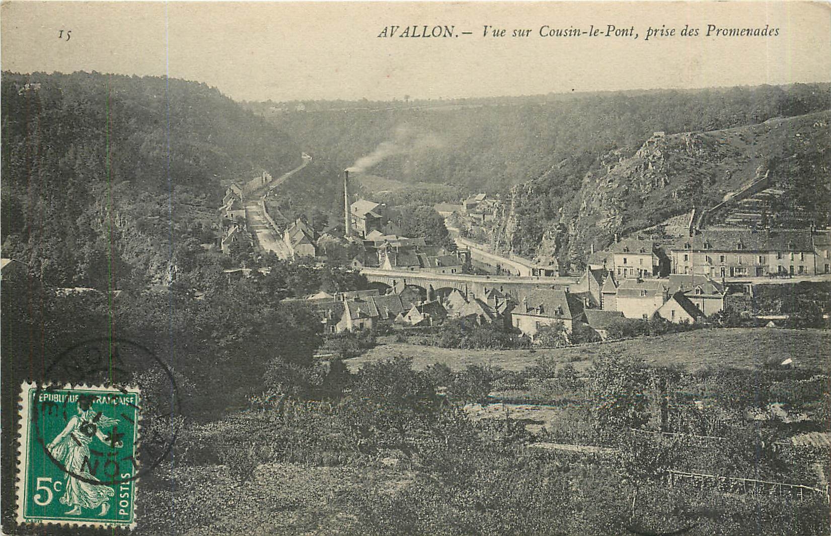 Avallon — View of Cousin-le-Pont, taken from the Promenades