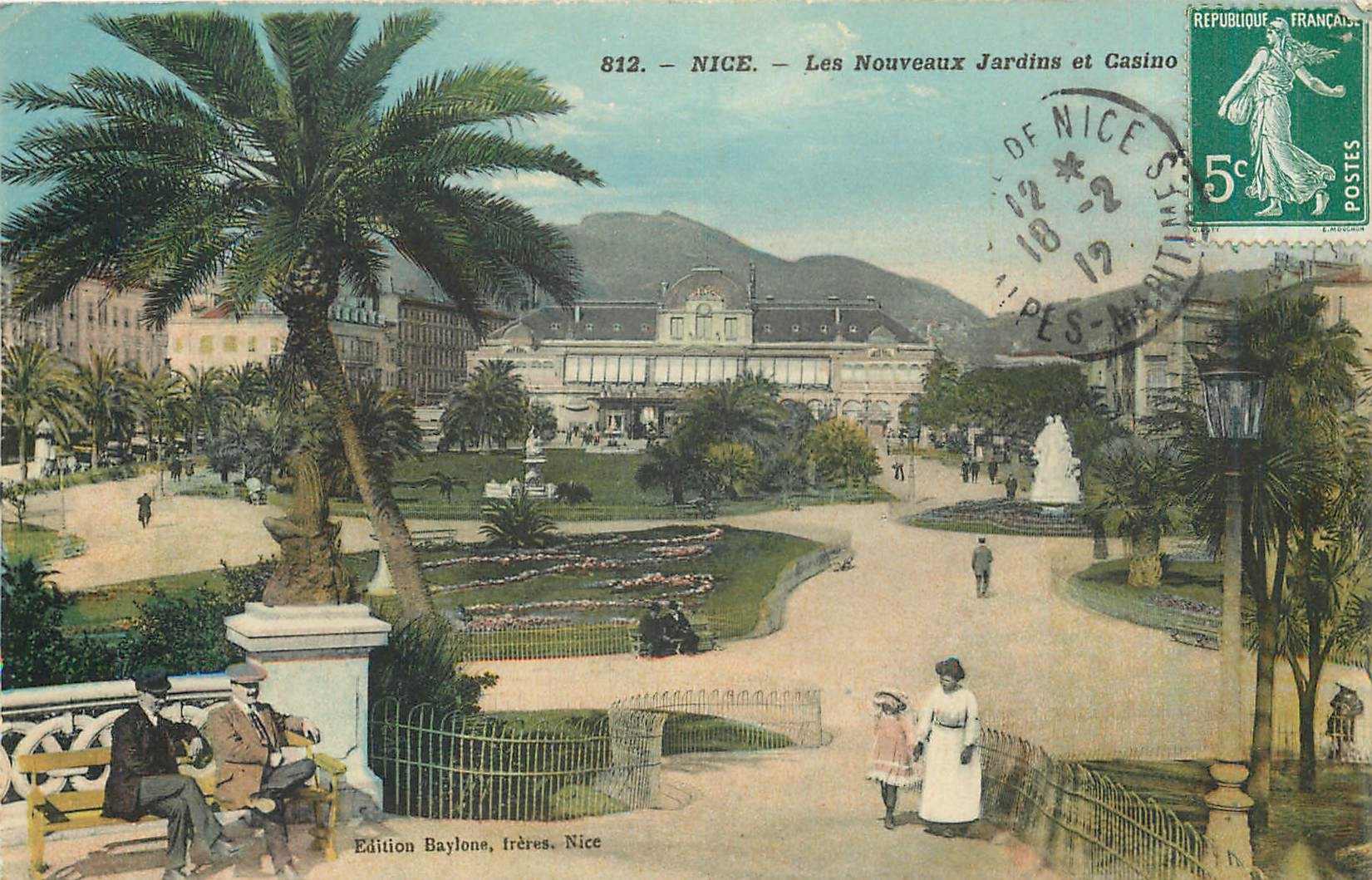 CPA Nice Les Nouveaux Jardins et Casino 