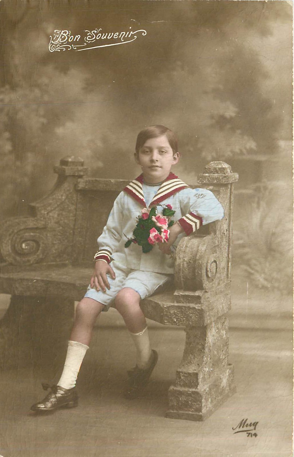CPA Bon Souvenir Enfant