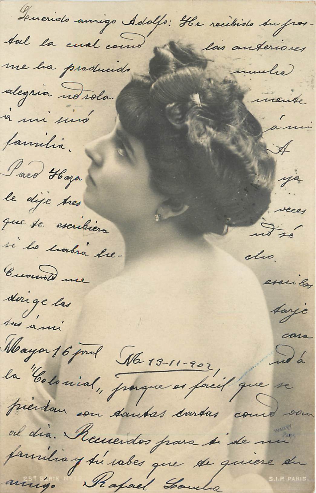 Jeune femme en buste — portrait — S.I.P. PARIS, N° 13-11-902