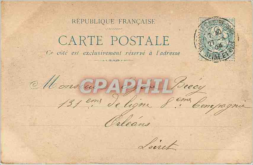 CPA Versailles Le Chateau  — Verso