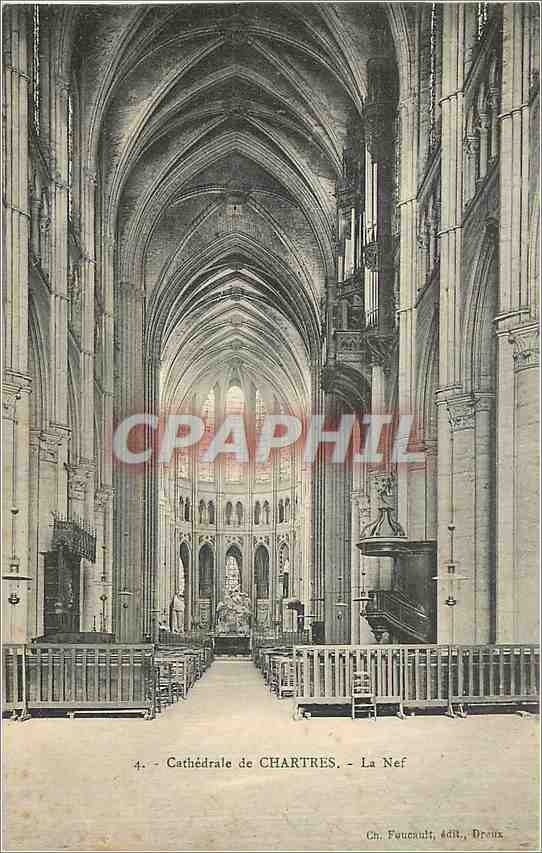 CPA Cathedrale de Chartres La Nef 