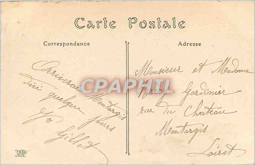 CPA Auxerre L'Yonne et l'Eglise Saint Germain  — Verso