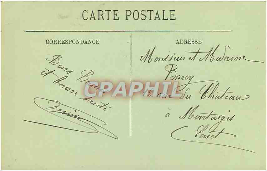 Fontainebleau — Monument de Carnot — LL. — P. Lamorelle Suc — Reverso