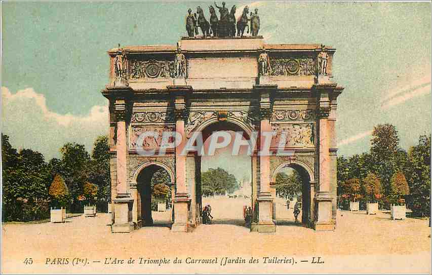 CPA Paris L'Arc de Triomphe du Carrousel 