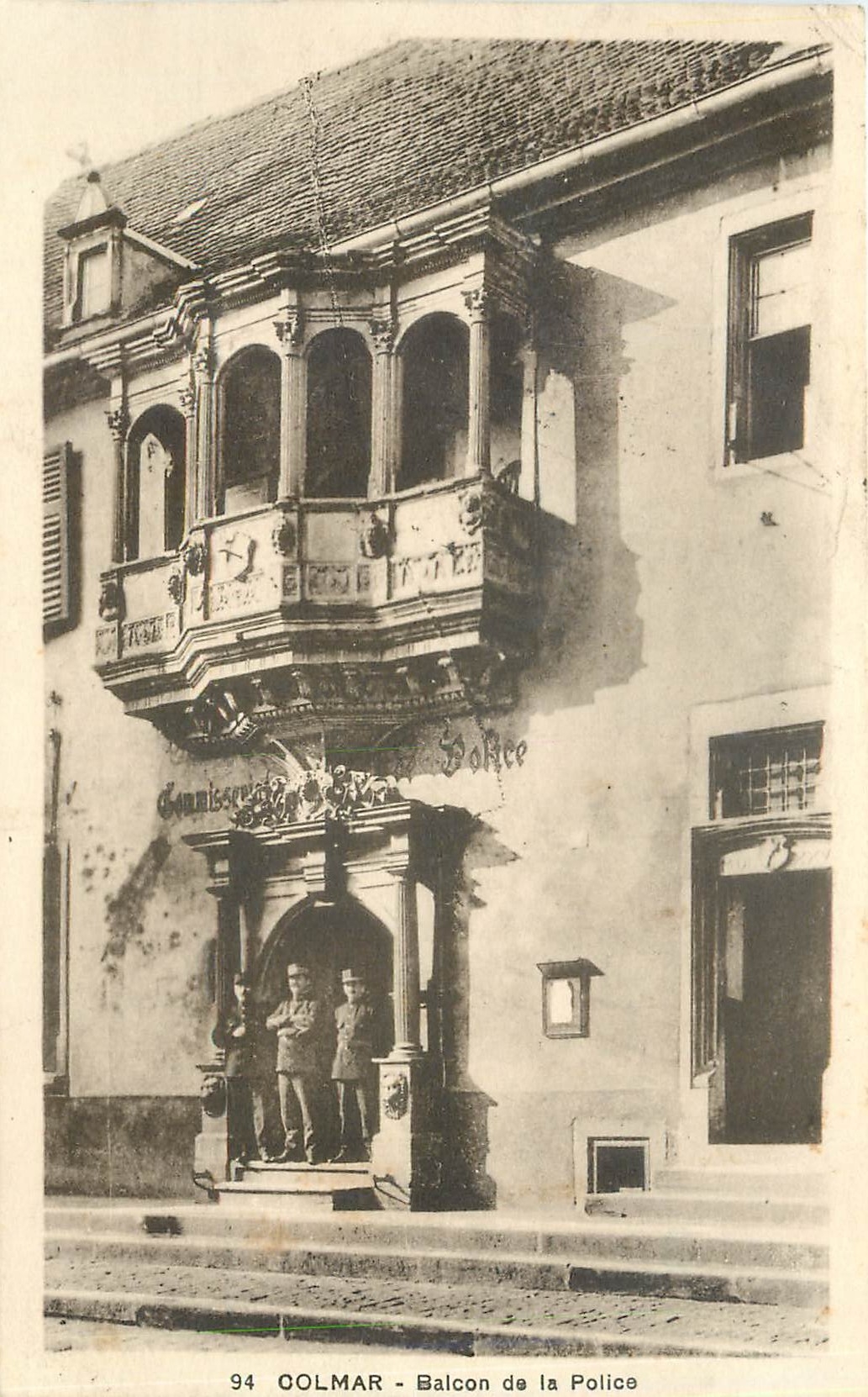 CPA Colmar Balcon de la Police 