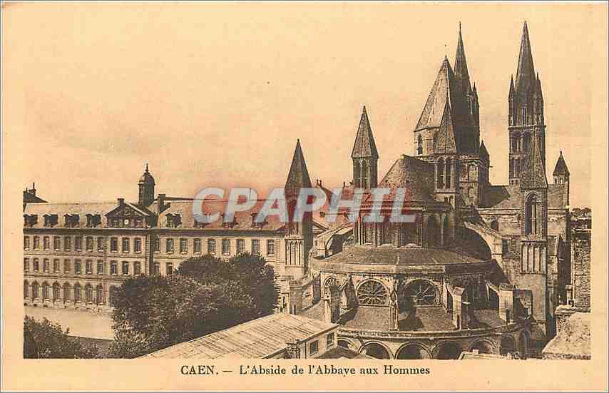 CPA Caen L'Abside de l'Abbaye aux Hommes 