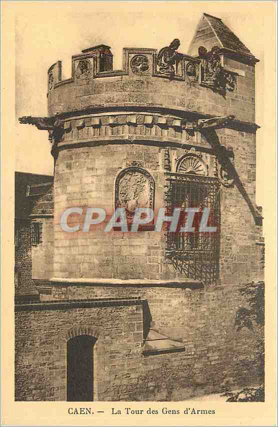 CPA Caen La Tour des Gens d'Armes 