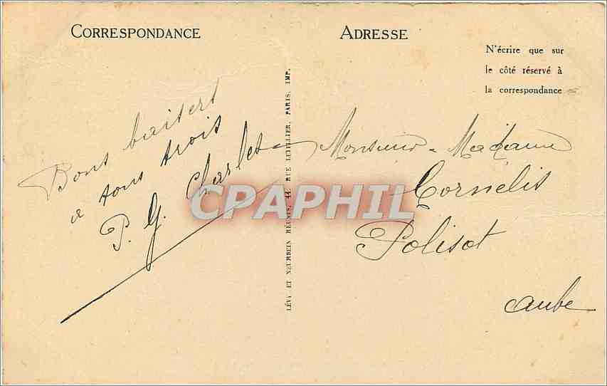 CPA Le Treport Panorama pris de la Falaise  — Rückseite