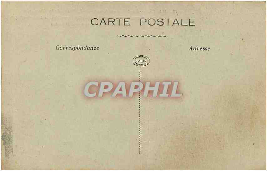 CPA Paris Fontaine en bronze de la Place de la Concorde  — Rückseite
