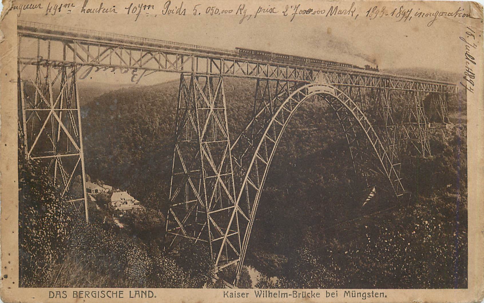 CPA Das Bergische Land Kaiser Wilhelm Brucke bei Mungsten 