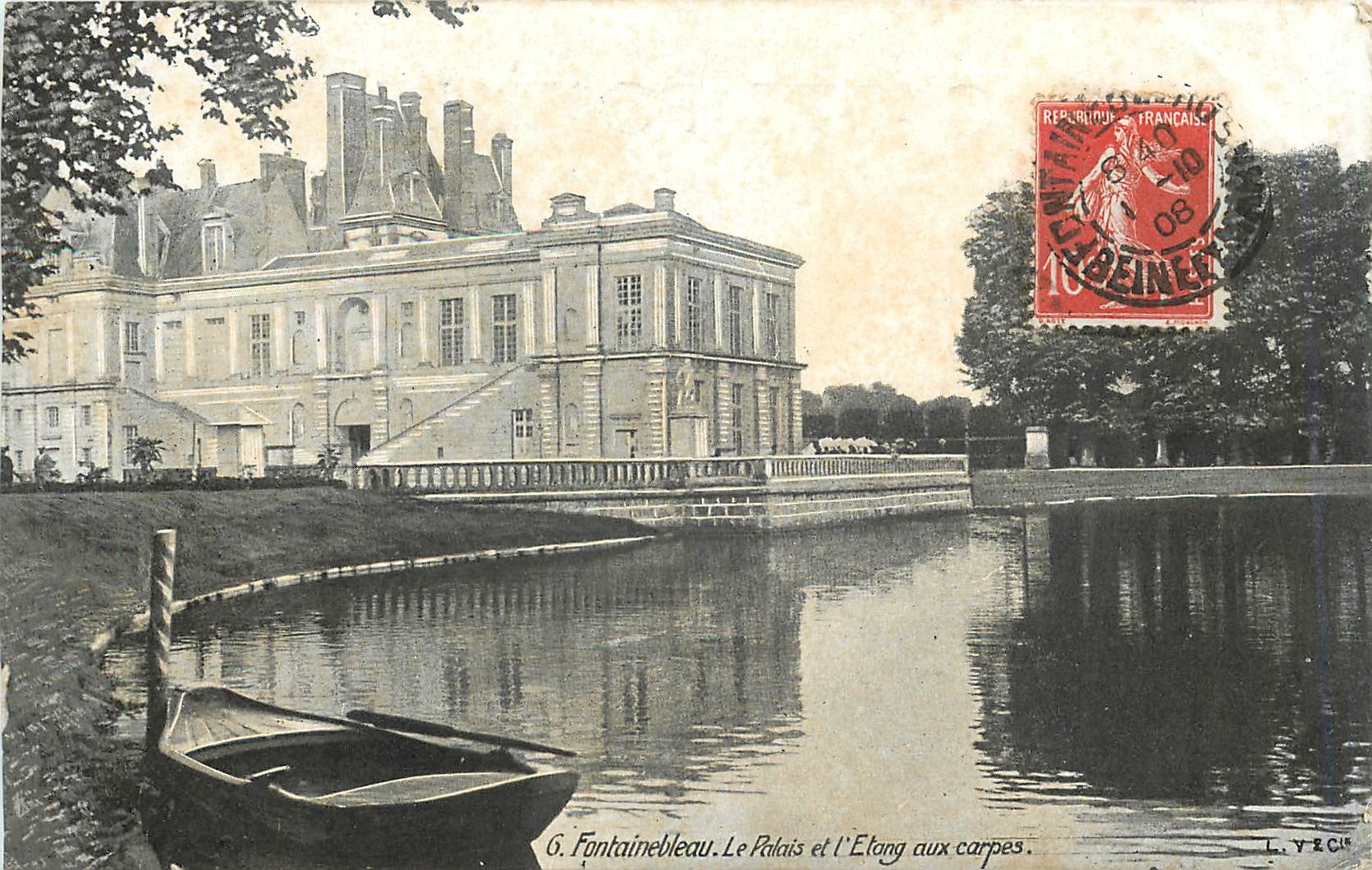 Fontainebleau — Il Palazzo e il Lago delle Carpe — G. Fontainebleau