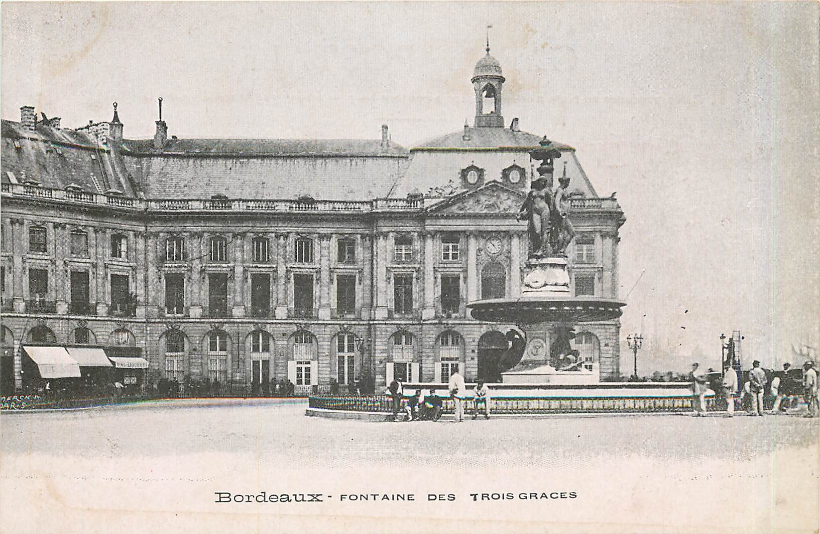 Bordeaux - Fontaine des Trois Grâces — éditeur PERSKIN, n° de série non visible