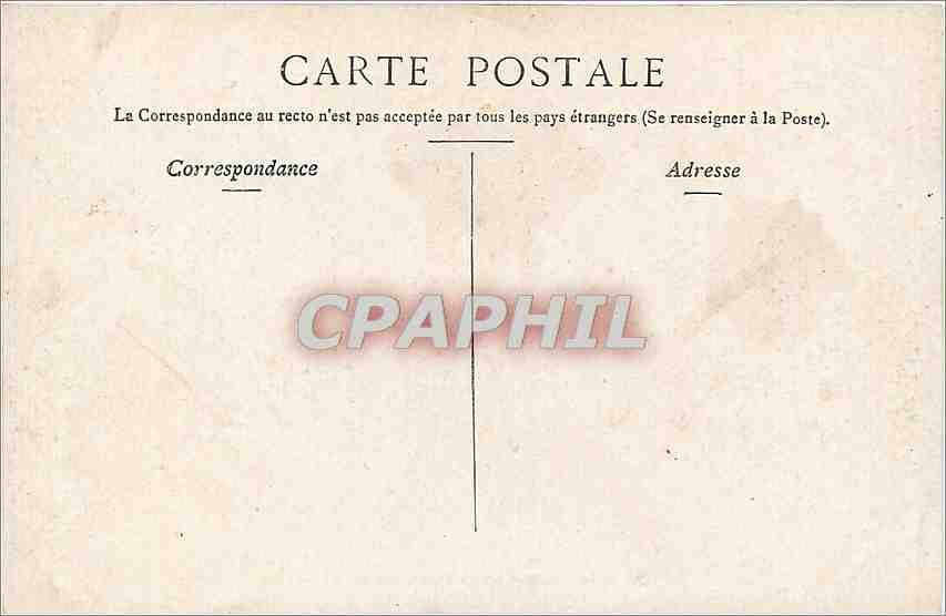 CPA Bordeaux Les Colonnes Rostrales  — Verso