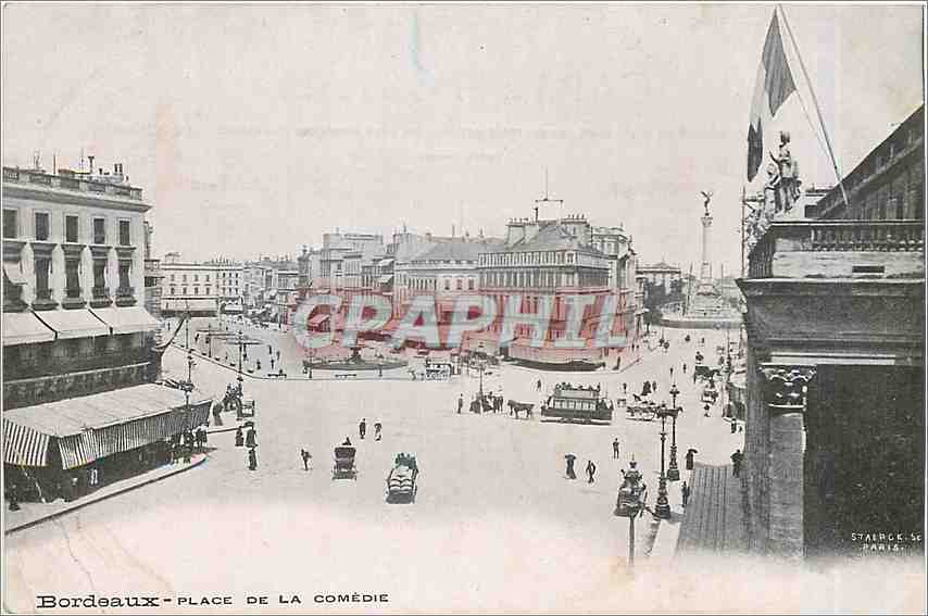 CPA Bordeaux Place de la Comedie 