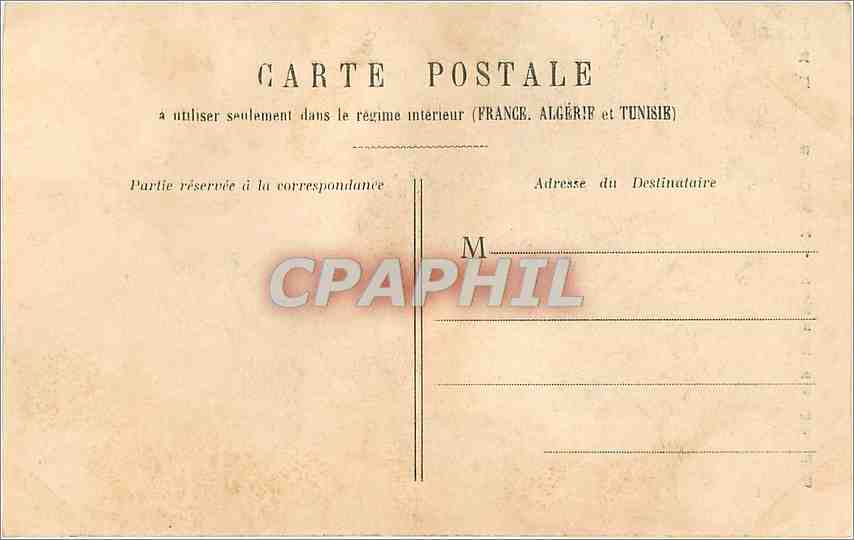 CPA Bordeaux Monument des Girondins  — Verso