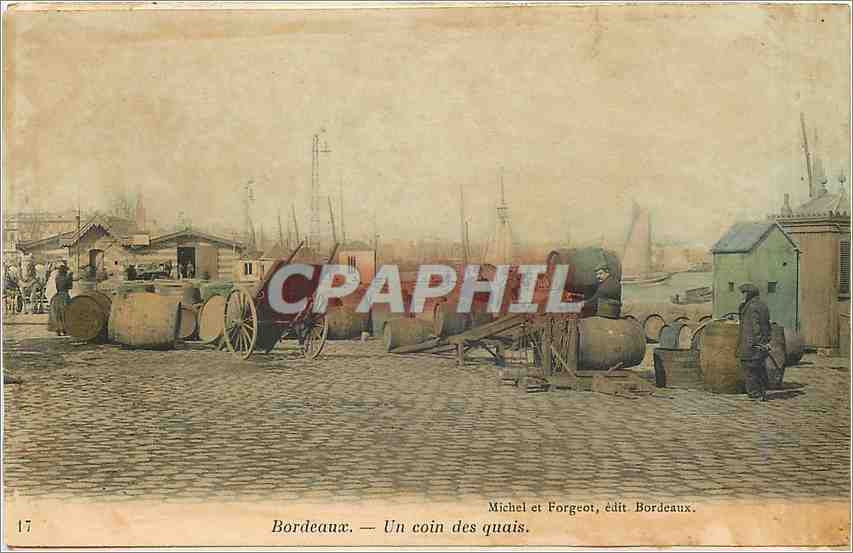 CPA Bordeaux Un coin des quais 