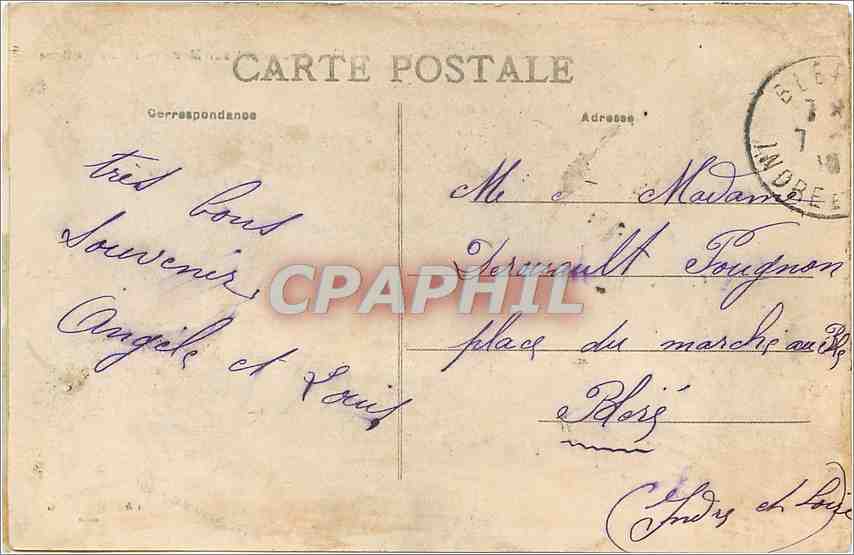 CPA Bordeaux Un coin des quais  — Verso