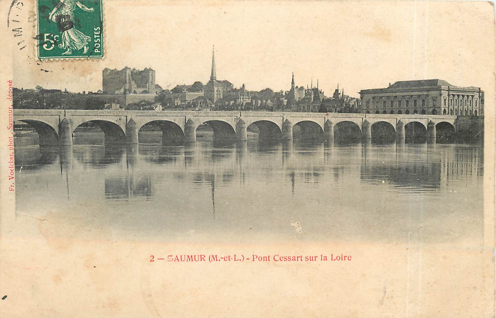 CPA Saumur M et L Pont Cessart sur la Loire 