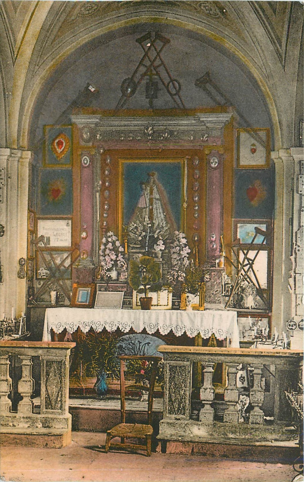 CPA Notre Dame de Laghet AM Interieur de l'Eglise 