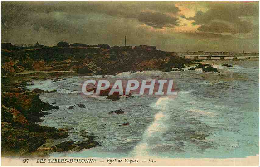 CPA Les Sables d'Olonne Effer de Vagues 