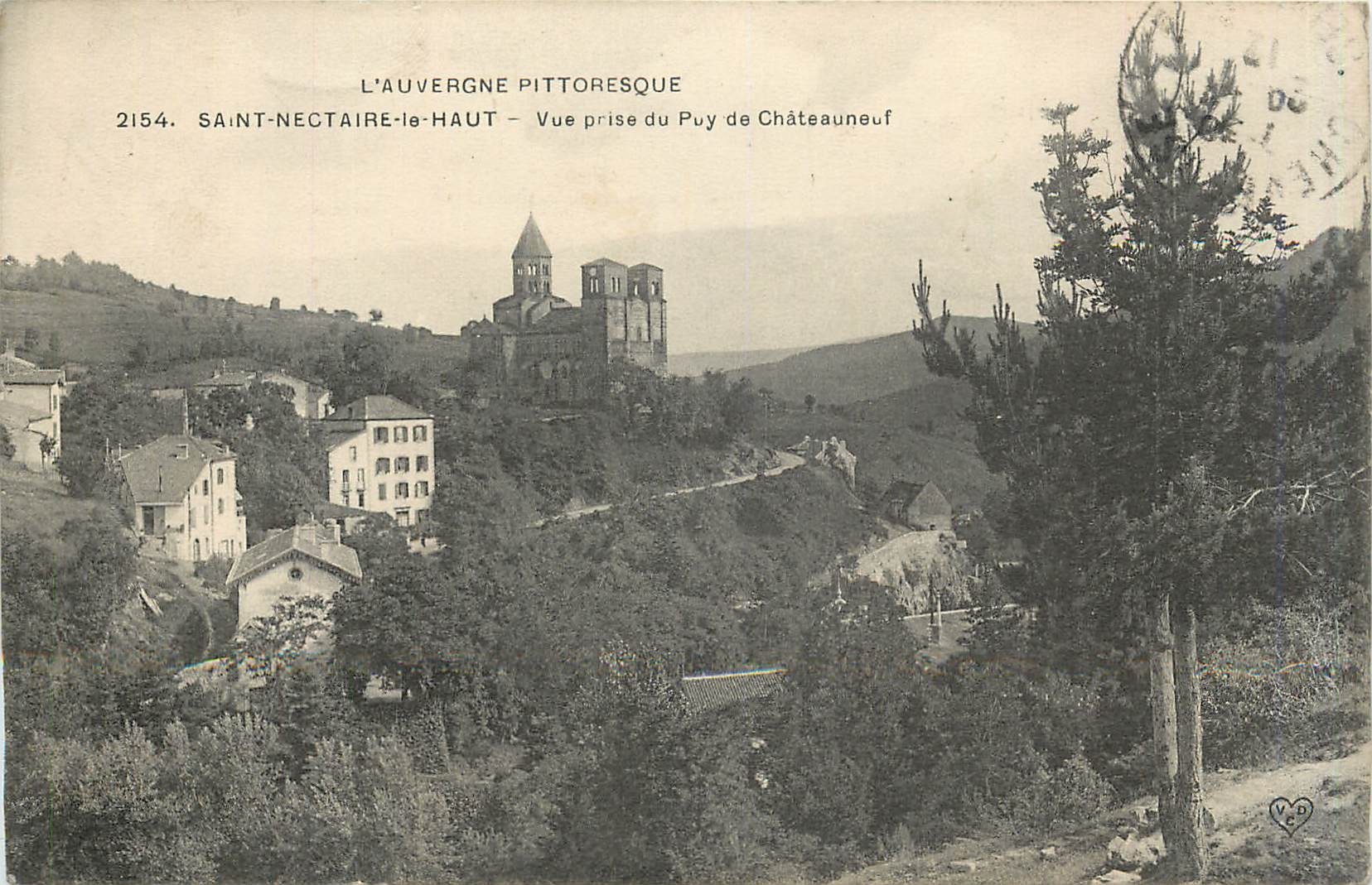 Saint-Nectaire-le-Haut — Vue prise du Puy de Châteauneuf — L'Auvergne pittoresque, n°2154