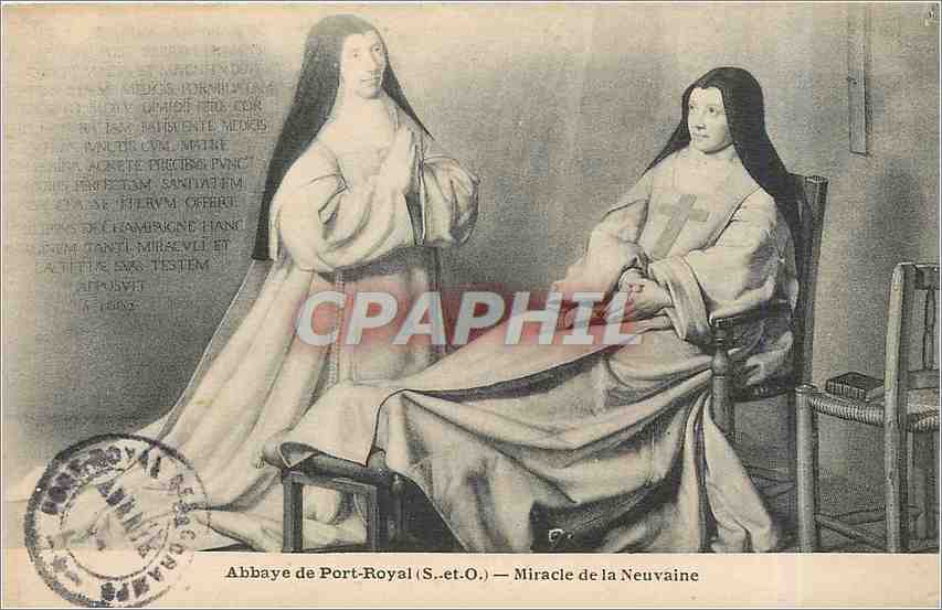 CPA Abbaye de Port Royal S et O Miracle de la Neuvaine 
