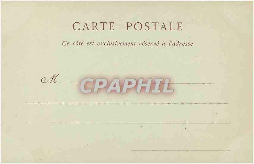 CPA Fontainebleau Porte du Tambour  — Verso