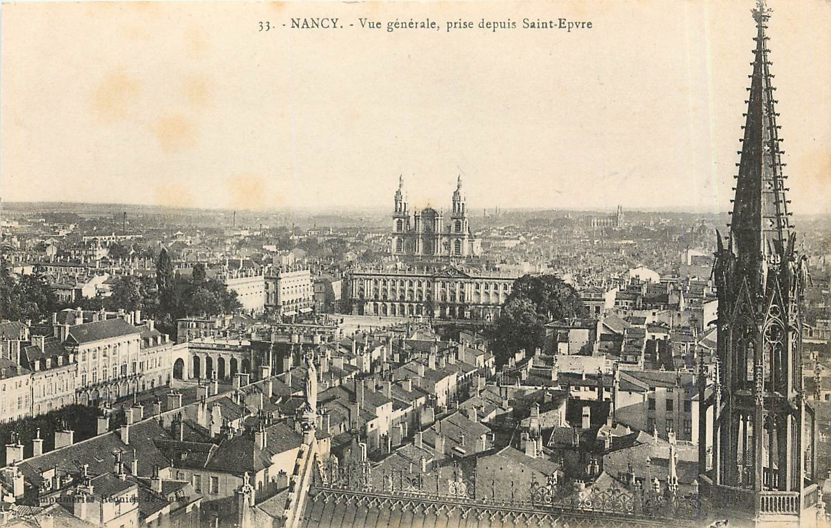 CPA Nancy Vue generale prise depuis Saint Epvre 