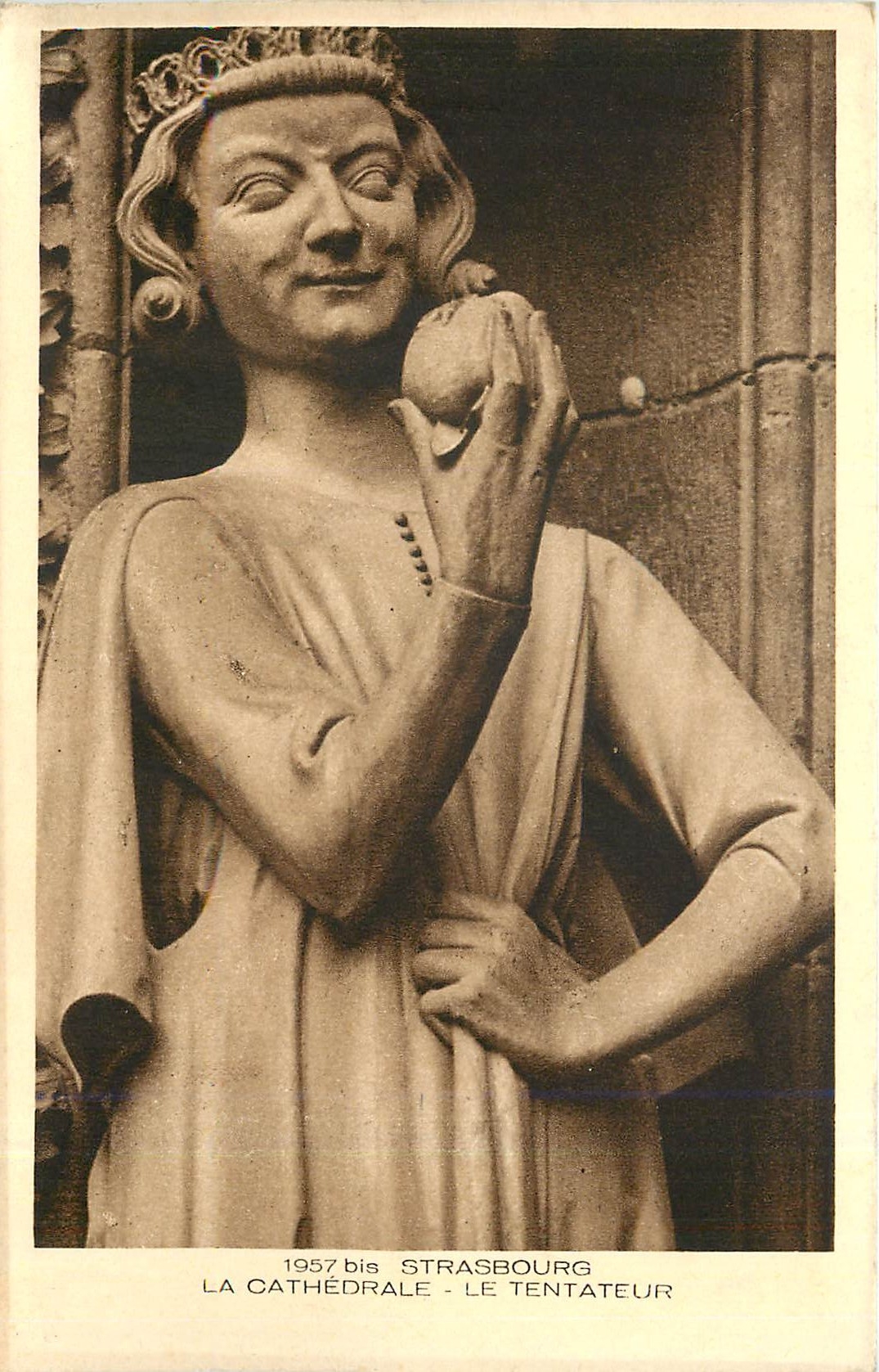 CPA Strasbourg La Cathedrale Le Tentateur 
