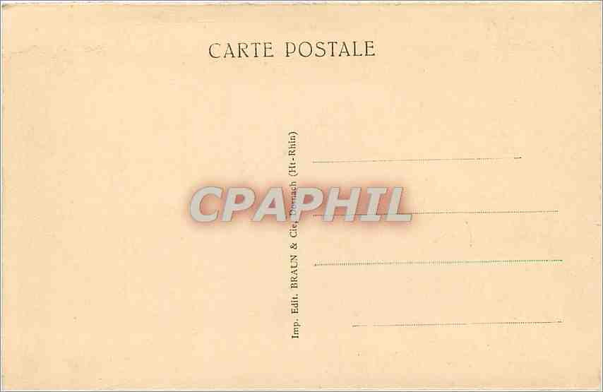 CPA Vallee de Wesserling La Ferme du Markstein  — Rückseite