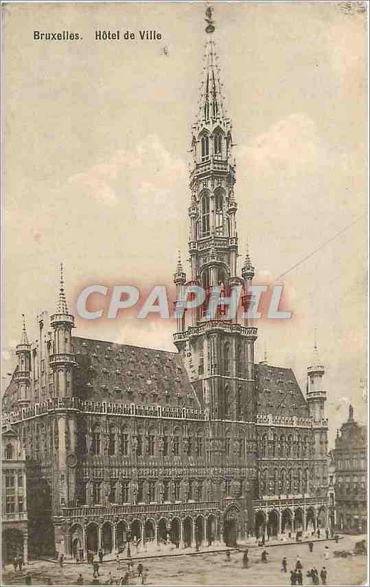 CPA Bruxelles Hotel de Ville 