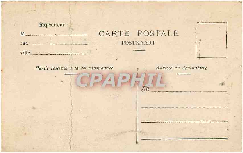 CPA Bruxelles Hotel de Ville  — Rückseite