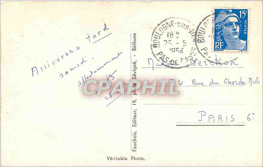 Environ de Boulogne-sur-Mer — Colonne de la Grande Armée — Fauchois — Reverso