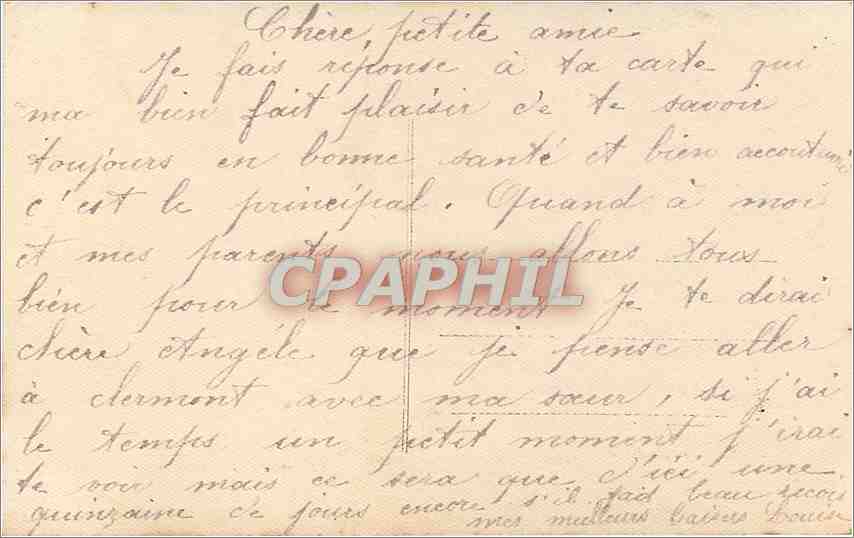 CPA Bonne Paques Femme — Rückseite