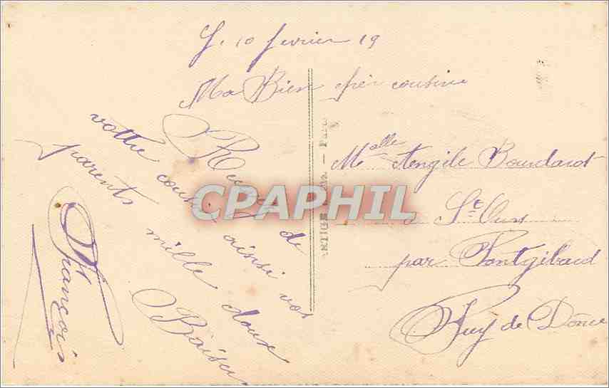 CPA Toute Mavie Avec la tienne O douce chaine Militaria — Rückseite