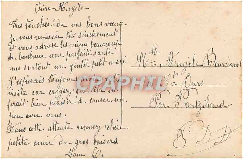 CPA Douce Caresses  — Rückseite
