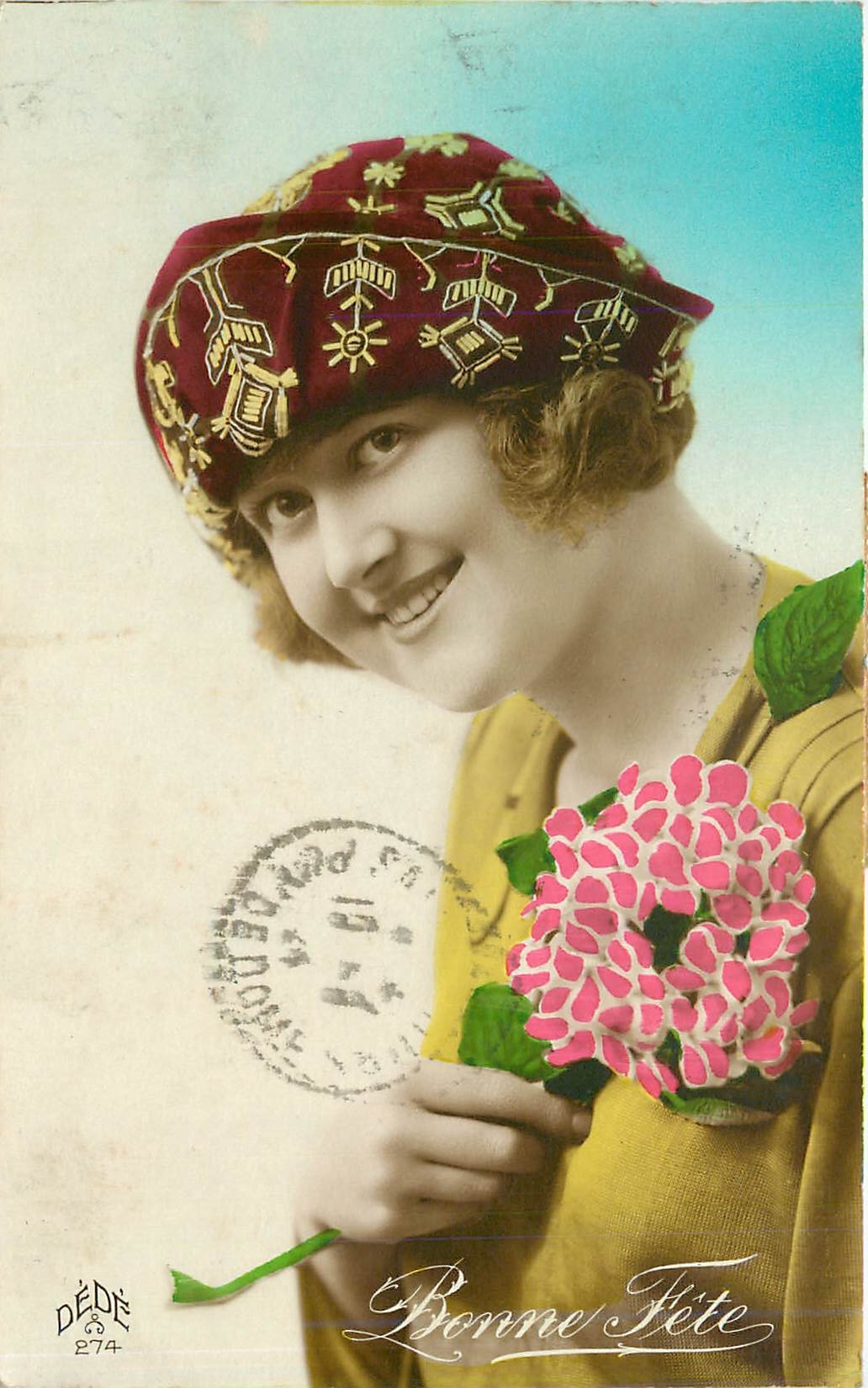 CPA Bonne Fete Femme