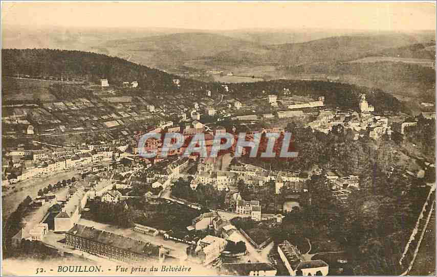 CPA Bouillon Vue prise du Belvedere 