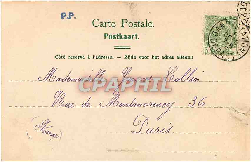 CPA Gand La Faucille Achter Sikkel  — Rückseite