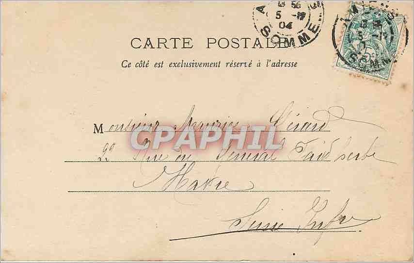 CPA Bonne Fete Femme — Verso