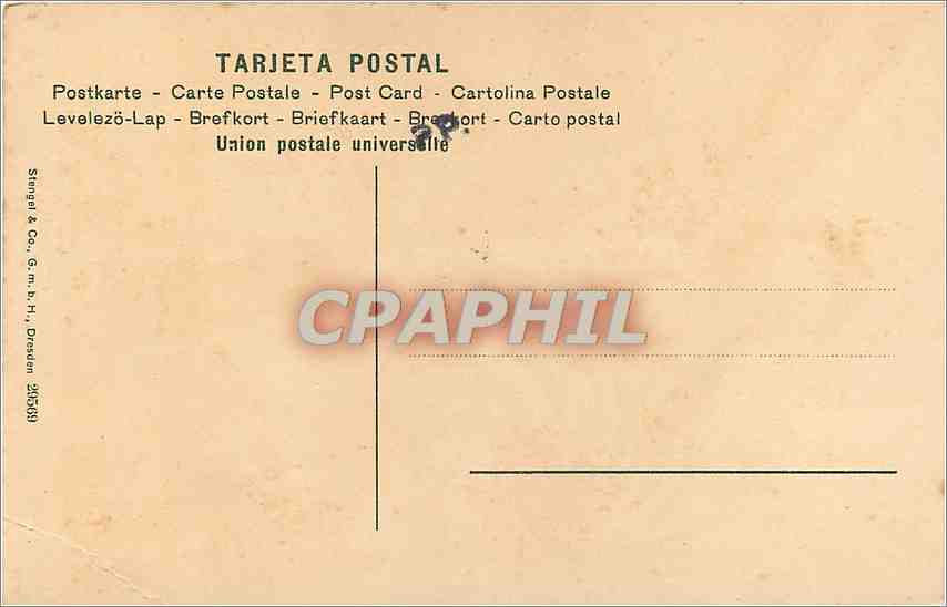 CPA Portada del Convento de Sto Paula Sevilla  — Rückseite