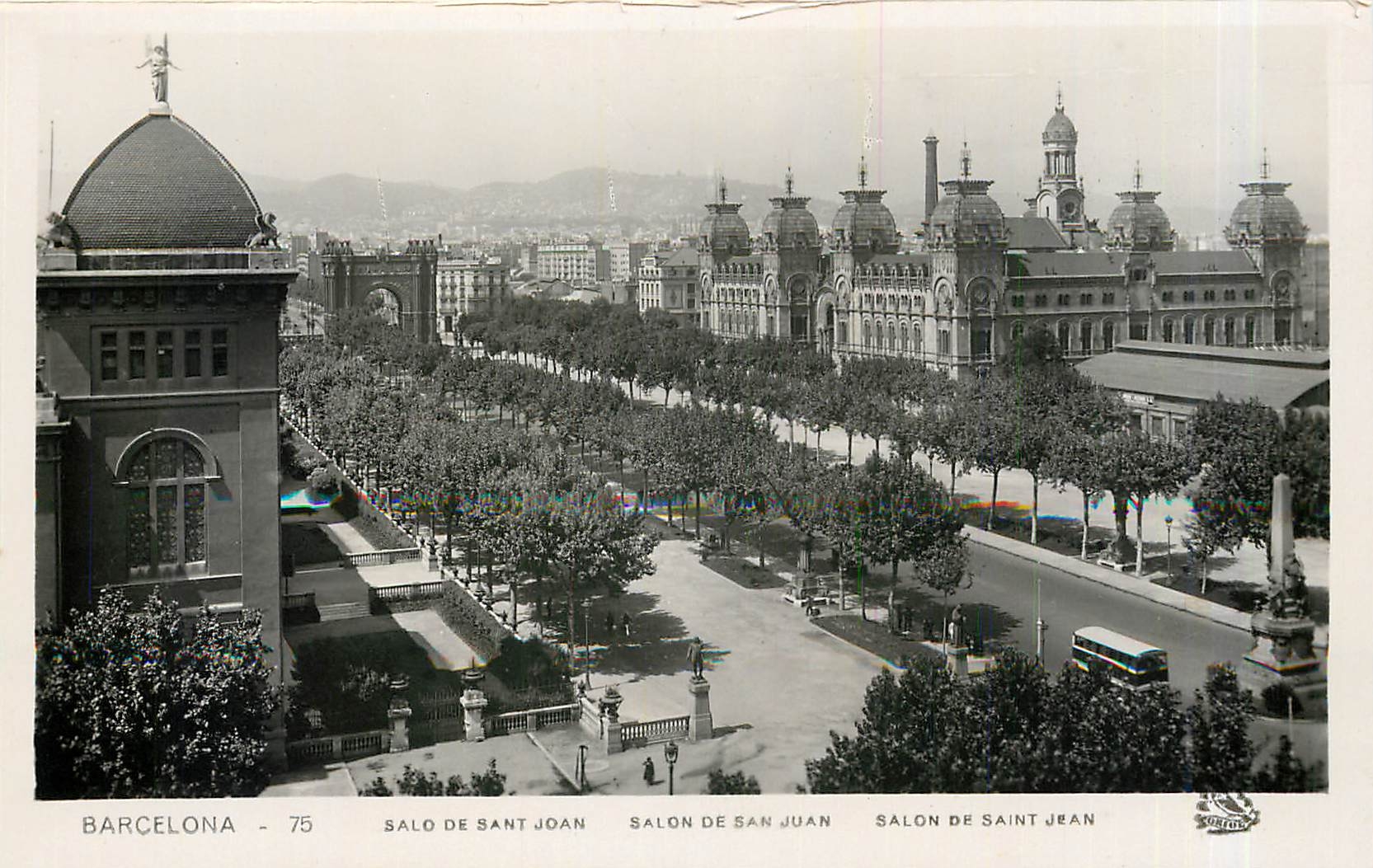 CPA Barcelona Salo de Sant Joan Salon de San Juan Salon de Saint Jean 