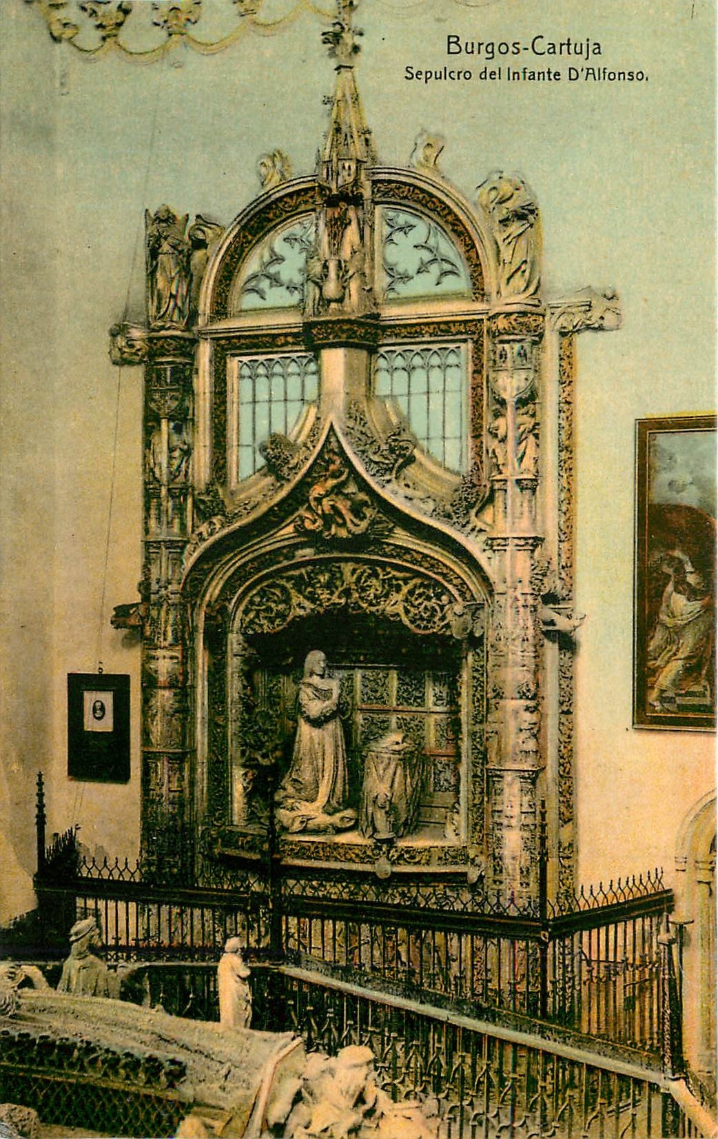 CPA Burgos Cartuja Sepulerodel Infante d'Alfonso 