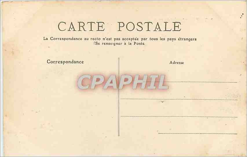 CPA Limoges Hotel de Ville  — Rückseite