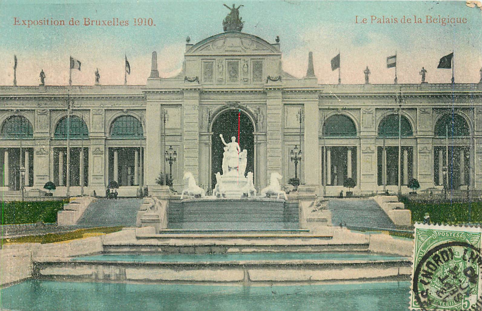 CPA Exposition de Bruxelles 1910 Le Palais de la Beigique 