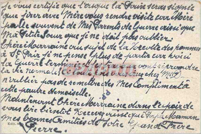 CPA Gand La Cathedrale St Bavon  — Rückseite