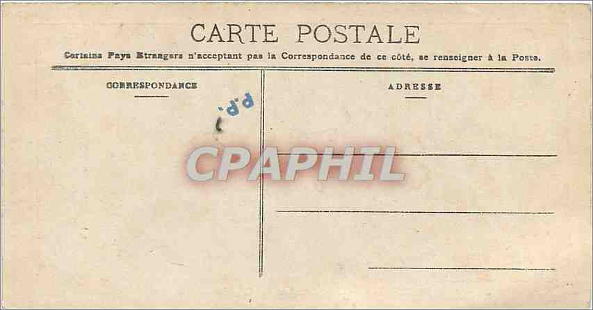 CPA Bruxelles La Chambre des Representants  — Rückseite