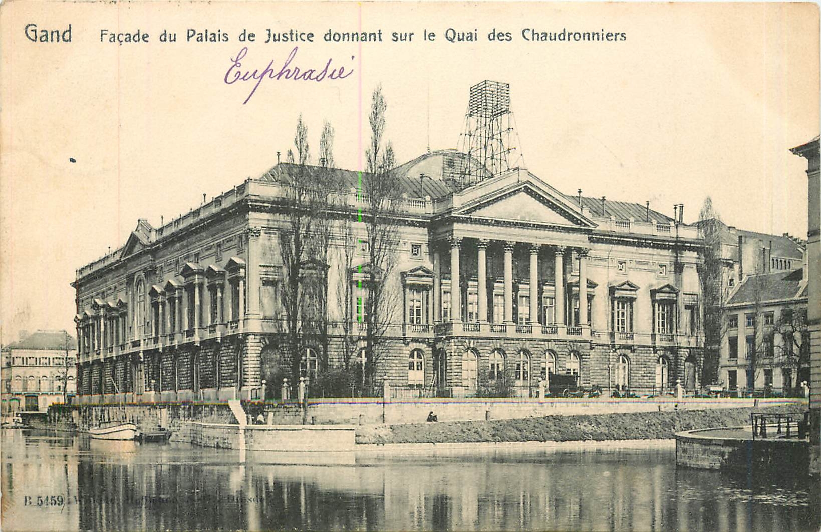 CPA Gand Facade du Palais donnant sur le Quai des Chaudronniers 