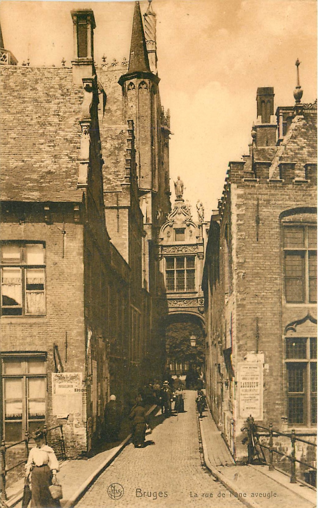 CPA Bruges La rue de plage aveugle 